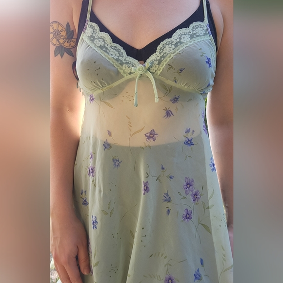 Vintage Sheer Slip - Picture 2 of 7